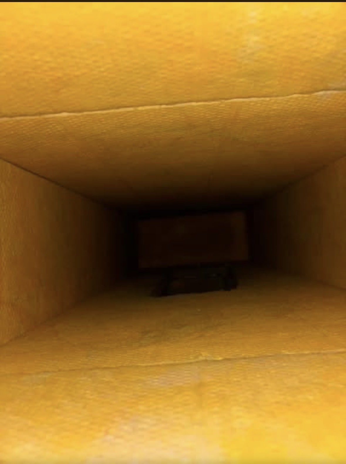 Air duct after cleaning